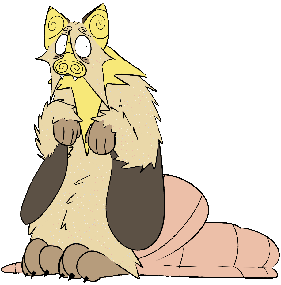 drawing of my fursona